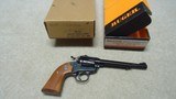RARE FLAT TOP  SINGLE SIX BISLEY IN VERY LIMITED PRODUCTION .32 H&R MAGNUM CALIBER, NEW IN BOX MADE 1985