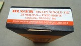 RARE FLAT TOP  SINGLE SIX BISLEY IN VERY LIMITED PRODUCTION .32 H&R MAGNUM CALIBER, NEW IN BOX MADE 1985 - 8 of 9