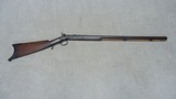 DISTINCTIVE ALLEN AND THURBER SIDE HAMMER PERCUSSION RIFLE, MADE 1840s-1860s