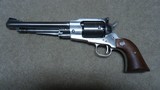 RUGER STAINLESS STEEL PERCUSSION OLD ARMY .45 REVOLVER WITH ADJUSTABLE SIGHTS, #145-03XXX, MADE 1977 - 2 of 13