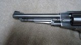 RUGER STAINLESS STEEL PERCUSSION OLD ARMY .45 REVOLVER WITH ADJUSTABLE SIGHTS, #145-03XXX, MADE 1977 - 10 of 13