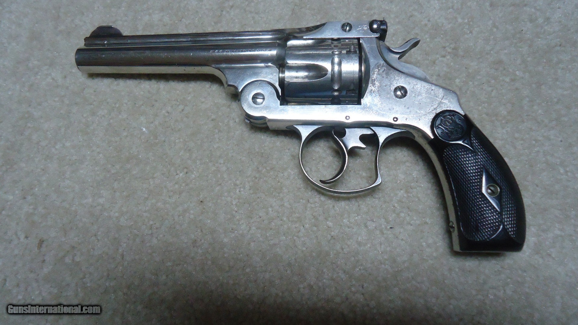 RARE ANTIQUE SMITH & WESSON TARGET SIGHTED .44-40 DOUBLE ACTION ...