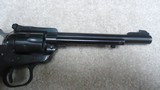 RUGER OLD MODEL, 3-SCREW SINGLE SIX CONVERTIBLE, .22 LONG RIFLE WITH EXTRA .22 MAGNUM CYLINDER, MADE 1968 - 6 of 13