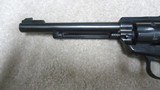 RUGER OLD MODEL, 3-SCREW SINGLE SIX CONVERTIBLE, .22 LONG RIFLE WITH EXTRA .22 MAGNUM CYLINDER, MADE 1968 - 7 of 13