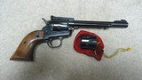 RUGER OLD MODEL, 3-SCREW SINGLE SIX CONVERTIBLE, .22 LONG RIFLE WITH EXTRA .22 MAGNUM CYLINDER, MADE 1968 - 1 of 13