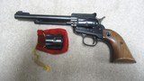 RUGER OLD MODEL, 3-SCREW SINGLE SIX CONVERTIBLE, .22 LONG RIFLE WITH EXTRA .22 MAGNUM CYLINDER, MADE 1968 - 2 of 13