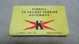RARE, UNUSUAL AMERICAN AUTO PISTOL: J. KIMBALL ARMS CO. .30 CARBINE CAL. AUTO PISTOL, ONLY 250-300 MADE IN 1955. - 11 of 16