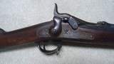 VERY DIFFICULT TO FIND SPRINGFIELD FIRST MODEL 1873 .45-70 TRAPDOOR RIFLE, #24XXX, MADE 1874. - 3 of 22