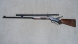 SPECTACULAR, FULL FANCY CUSTOM BALLARD RIFLE CO., CODY, WYOMING, No. 7 LONG RANGE MODEL IN .45-90 CALIBER - 2 of 21