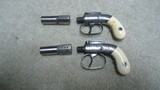 TWO MATCHING FACTORY ENGRAVED ALLEN & THURBER SINGLE SHOT BAR-HAMMER DERRINGERS WITH IVORY GRIPS - 10 of 10
