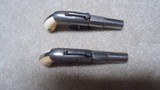 TWO MATCHING FACTORY ENGRAVED ALLEN & THURBER SINGLE SHOT BAR-HAMMER DERRINGERS WITH IVORY GRIPS - 3 of 10