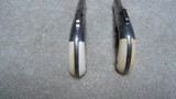 TWO MATCHING FACTORY ENGRAVED ALLEN & THURBER SINGLE SHOT BAR-HAMMER DERRINGERS WITH IVORY GRIPS - 4 of 10