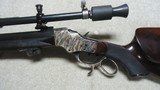 PAUL SHUTTLEWORTH/CPA CORP. CUSTOM FANCY SCHUETZEN RIFLE, .32-40 CALIBER WITH LYMAN SUPER TARGET SPOT SCOPE - 4 of 21