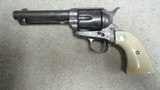 FACTORY ENGRAVED SINGLE ACTION ARMY .44-40, #130XXX, FACTORY LETTER, MADE 1890 - 2 of 18
