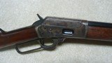 BEAUTIFUL BLUE & CASE COLOR MARLIN MODEL 94, .38-40 OCT. RIFLE, #445XXX, MADE C.1910. - 3 of 20