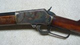 BEAUTIFUL BLUE & CASE COLOR MARLIN MODEL 94, .38-40 OCT. RIFLE, #445XXX, MADE C.1910. - 4 of 20