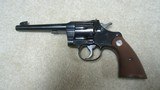 DEPRESSION ERA OFFICERS MODEL HEAVY BARREL .38 SPECIAL TARGET REVOLVER, MADE 1939