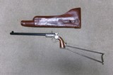 STEVENS .22 LR N. M. POCKET RIFLE, MATCHING STOCK AND ORIGINAL LEATHER HOLSTER/CASE - 2 of 15