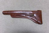 STEVENS .22 LR N. M. POCKET RIFLE, MATCHING STOCK AND ORIGINAL LEATHER HOLSTER/CASE - 14 of 15