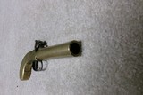 VERY UNUSUAL ALL BRASS PERCUSSION SINGLE SHOT .62 CALIBER PISTOL. All metal handguns are scarce and this one has great visual appeal.  It is unmarked - 5 of 5