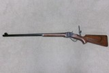 VERY FANCY CUSTOM SHILOH SHARPS No. 1 SPORTER IN SCARCE .40-50 BN CALIBER - 2 of 22