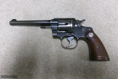  SCARCE PRE-WAR .22 LR CALIBER OFFICIAL POLICE, COLT FACTORY LETTER, SHIPPED 1941.