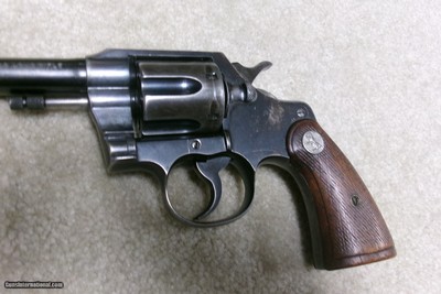  SCARCE PRE-WAR .22 LR CALIBER OFFICIAL POLICE, COLT FACTORY LETTER, SHIPPED 1941. - Image 10 of 14