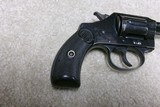 VERY FINE CONDITION COLT NEW POCKET .32 DOUBLE ACTION REVOLVER, #28XXX, MADE 1905. - 10 of 14