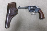 EXCEPTIONAL 1917 U.S. ARMY .45 ACP NEW SERVICE REVOLVER WITH HOLSTER,