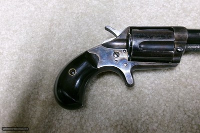 EXCEPTIONAL BLUE/CC NEW LINE .38 C.F. REVOLVER WITH SUPER RARE 4