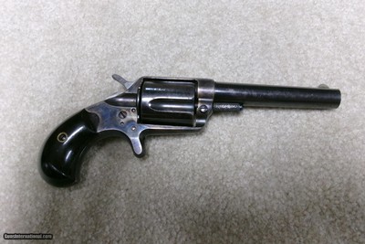 EXCEPTIONAL BLUE/CC NEW LINE .38 C.F. REVOLVER WITH SUPER RARE 4