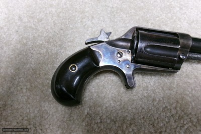 EXCEPTIONAL BLUE/CC NEW LINE .38 C.F. REVOLVER WITH SUPER RARE 4