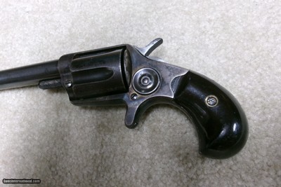 EXCEPTIONAL BLUE/CC NEW LINE .38 C.F. REVOLVER WITH SUPER RARE 4