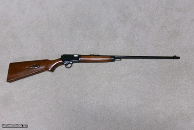 LATE MODEL 63 .22 LR AUTO RIFLE WITH GROOVED RECEIVER TOP, #159XXX, MADE 1957