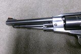 CUSTOMIZED RUGER STAINLES STEEL OLD ARMY .45 PERCUSSION REVOLVER, MADE 1978. - 10 of 13
