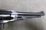 CUSTOMIZED RUGER STAINLES STEEL OLD ARMY .45 PERCUSSION REVOLVER, MADE 1978. - 12 of 13