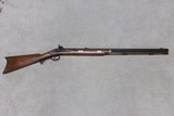 SCARCE JONATHAN BROWNING PERCUSSION MOUNTAIN RIFLE IS DIFFICULT TO LOCATE .45 CALIBER