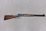 HIGH CONDITION M- 94 FLAT BAND CARBINE, .25-35 CALIBER, WITH FANCY WALNUT STOCK - 1 of 20