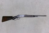 RARE SPECIAL ORDER 1894 SEMI-DELUXE SADDLE RING CARBINE, UNUSUAL FEATURES, LETTTER