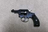 NEAR NEW, POCKET POSITIVE .32 POLICE CTG.
RARE 2 1/2” BARREL, COLT FACTORY LETTER, 1938