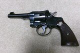RARE SPECIAL ORDER 4 1/2” BARREL OFFICERS MODEL TARGET REVOLVER, .38 SPEC., LETTER