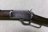 SELDOM SEEN MARLIN MODEL 1888, .38-40 OCTAGON RIFLE, #22XXX, MADE 1889 - 4 of 20