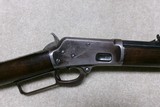 SELDOM SEEN MARLIN MODEL 1888, .38-40 OCTAGON RIFLE, #22XXX, MADE 1889 - 3 of 20