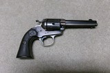VERY FINE CONDITION BISLEY, .38-40, 4 3/4” BARREL, #299XXX, COLT LETTER, SHIPPED 1907