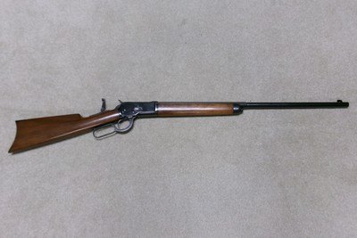 BEAUTIFUL CUSTOM WINCHESTER M-1892, NEW HALF OCTAGON BARREL IN .256 WIN. MAG.