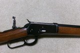 BEAUTIFUL CUSTOM WINCHESTER M-1892, NEW HALF OCTAGON BARREL IN .256 WIN. MAG. - 3 of 19