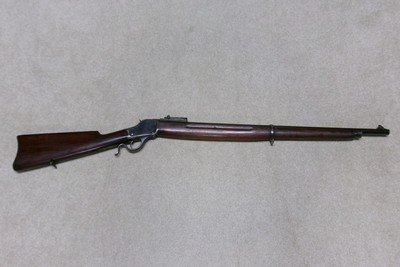 VERY FINE 1885 2ND. MOD. HIGHWALL MUSKET, SCARCE .22 SHORT CALIBER, #117XXX, MADE 1916
