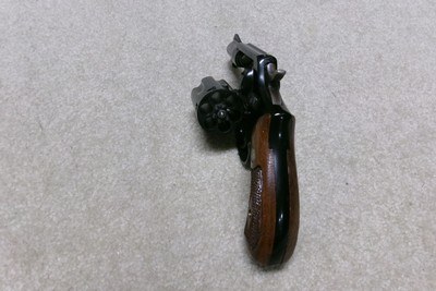 RARE ALUMINUM CYLINDER, PRE-MODEL 12 AIRWEIGHT .38 SPEC., FIRST YEAR PRODUCTION 1953, - Image 5 of 6