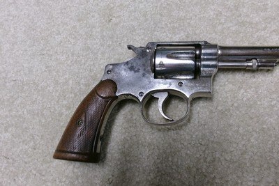 UNUSUAL S&W .32 REGULATION POLICE WITH RARE 6” BARREL AND FACTORY NICKEL, 1925-26 - Image 11 of 14