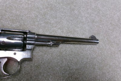 UNUSUAL S&W .32 REGULATION POLICE WITH RARE 6” BARREL AND FACTORY NICKEL, 1925-26 - Image 12 of 14